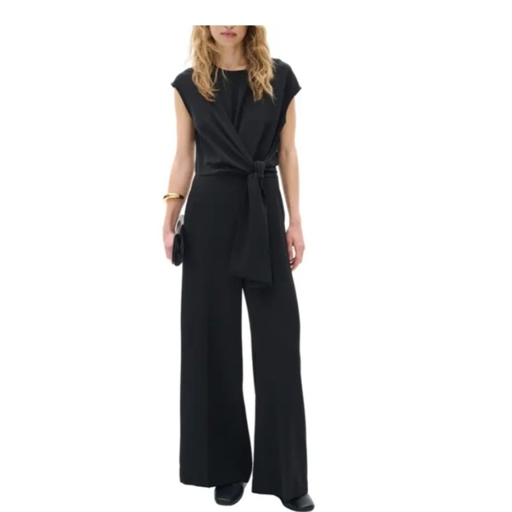 Chic Black Belted Jumpsuit